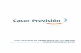 DECLARACION DE PRINCIPIOS DE INVERSION CASER PREVISION …