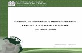 Manual de Procesos y ProcediMientos certificados Bajo la ...