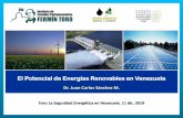 El Potencial de Energías Renovables en Venezuela
