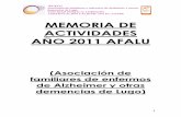 MEMORIA DE ACTIVIDADES AÑO 2011 AFALU