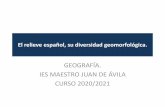 GEOGRAFÍA. IES MAESTRO JUAN DE ÁVILA CURSO 2020/2021