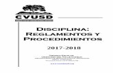 Disciplina: Reglamentos y Procedimientos