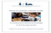 Informe de actividades realizadas por INIA