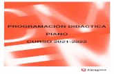 PROGRAMACIÓN DIDÁCTICA PIANO CURSO 2021-2022