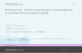 Materia: Antropología biológica y paleoantropología