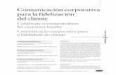 Comunicación corporativa para la fidelización del cliente
