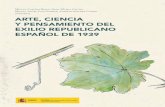 ARTE, CIENCIA Y PENSAMIENTO ESPAÑOL DE 1939