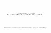 MANUAL PARA EL OBSERVADOR ELECTORAL