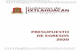 PRESUPUESTO DE EGRESOS 2020 - H.Ayuntamiento de ...