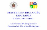 MASTER EN BIOLOGÍA SANITARIA Curso 2021-2022