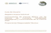 Registro Nueva Solicitud Convocatoria de Ciencia Básica y ...