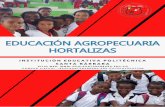 EDUCACIÓN AGROPECUARIA HORTALIZAS
