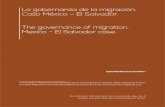 La gobernanza de la migración. Caso México – El Salvador ...
