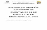 INFORME DE GESTIÓN: RENDICIÓN DE CUENTAS DE 01 DE …