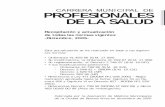 CARRERA MUNICIPAL DE PROFESIONALES DE LA SALUD