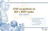 CPAP en paritorio en RNT y RNPT tardío