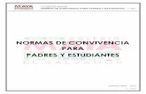 NORMAS DE CONVIVENCIA PARA PADRES Y ESTUDIANTES