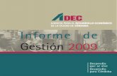 informe de gestion 2009 web - ADEC