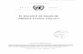 EL BALANCE DE PAGOS DE AMERICA LATINA, 1950-1977