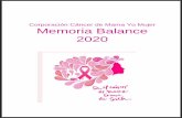 Corporación Cáncer de Mama Yo Mujer Memoria Balance 2020