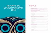 REPORTE DE ÍNDICE SUSTENTABILIDAD