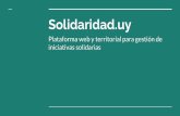 Plataforma web y territorial para gestión de Solidaridad