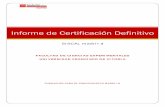 Informe de Certificación Definitivo