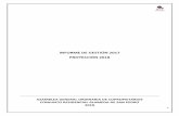 INFORME DE GESTIÓN 2017 PROYECCIÓN 2018