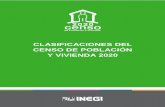 CLASIFICACIONES DEL CENSO DE POBLACIÓN Y VIVIENDA 2020