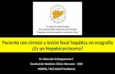 Paciente con cirrosis y lesión focal hepática en ecografía ...