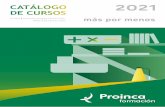 CATÁLOGO 2021 DE CURSOS - Proinca Consultores