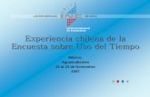 Experiencia chilena de la Encuesta sobre Uso del Tiempo