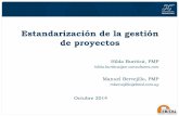 Estandarización de la gestión de proyectos - PMI