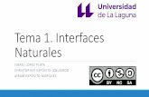 Tema 1. Interfaces Naturales