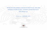 PROGRAMA DOCENTIA-UCM PREGUNTAS FRECUENTES