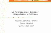 La Pobreza en el Ecuador, 1990-2001 Diagnóstico y Políticas