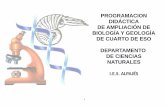 PROGRAMACION DIDÁCTICA DE AMPLIACIÓN DE BIOLOGÍA Y ...
