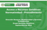 Acceso a Recursos Genéticos Normatividad - Procedimiento
