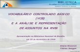 VOCABULÁRIO CONTROLADO BÁSICO (VCB) E A ANÁLISE E ...