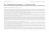 III. COMUNICACIONES Y CONSULTAS - icac.gob.es