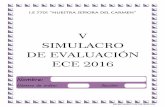 ECE 2016 - V SIMULACRO ECE 2016
