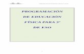 PROGRAMACIÓN DE EDUCACIÓN FÍSICA PARA 3º DE ESO