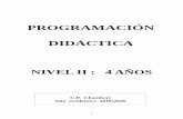 Programación Didáctica E.I 4 años. 2017/2018