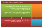 Cuestión Penal Juvenil, Políticas Sociales y Trabajo Social.