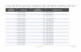 Lista oficial de precios unitarios fijos de ... - datos.gov.co
