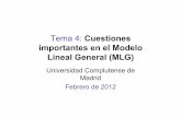 Tema 4: Cuestiones importantes en el Modelo Lineal General ...