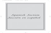 Spanish Section Seccio’n en espan~ol