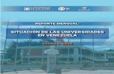 SITUACIÓN DE LAS UNIVERSIDADES EN VENEZUELA REPORTE ...