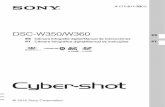 DSC-W350/W360 ES Câmara fotográfica digital/Manual de ...