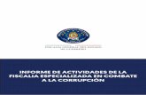 INFORME DE ACTIVIDADES DE LA FISCALIA ESPECIALIZADA EN ...